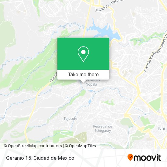 Geranio 15, Praderas de San Mateo map