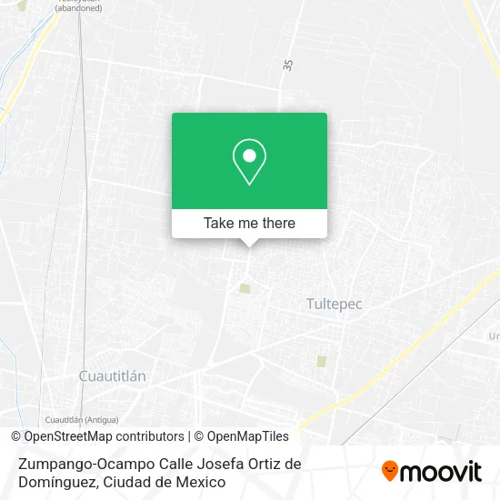 Zumpango-Ocampo Calle Josefa Ortiz de Domínguez map