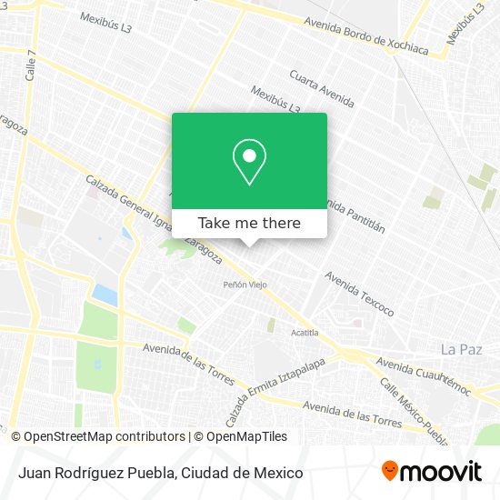 Juan Rodríguez Puebla map