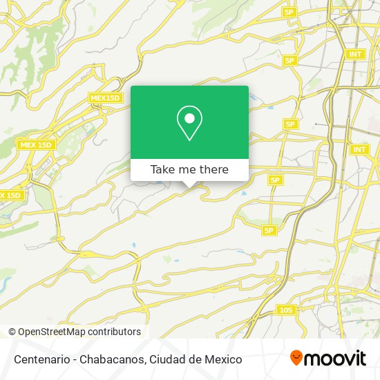 Centenario - Chabacanos map