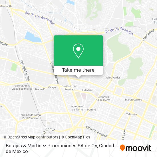 Barajas & Martínez Promociones SA de CV map