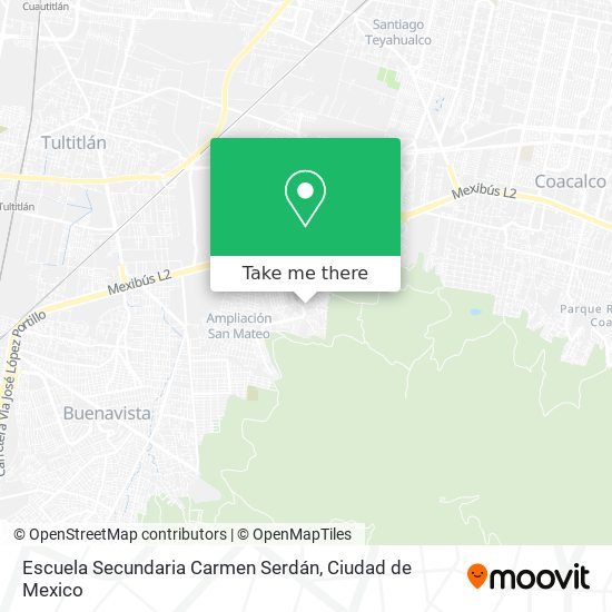 Escuela Secundaria Carmen Serdán map