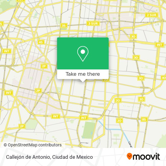 Callejón de Antonio map