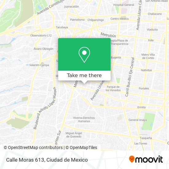 Calle Moras 613 map