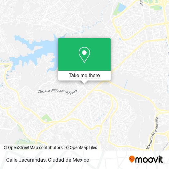 Mapa de Calle Jacarandas, Bosques del Lago