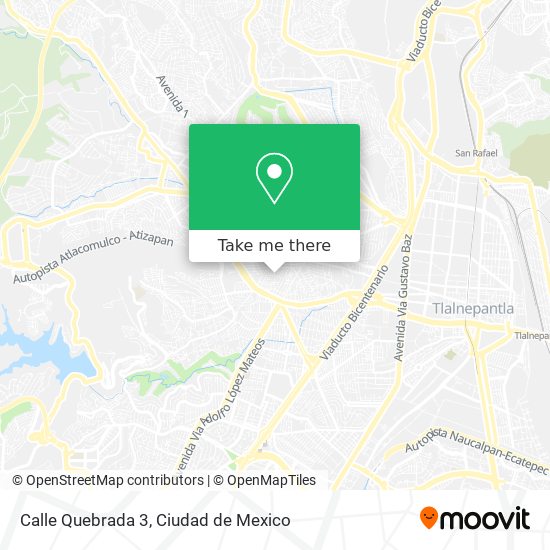 Calle Quebrada 3 map