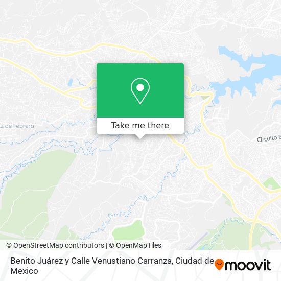 Mapa de Benito Juárez y Calle Venustiano Carranza
