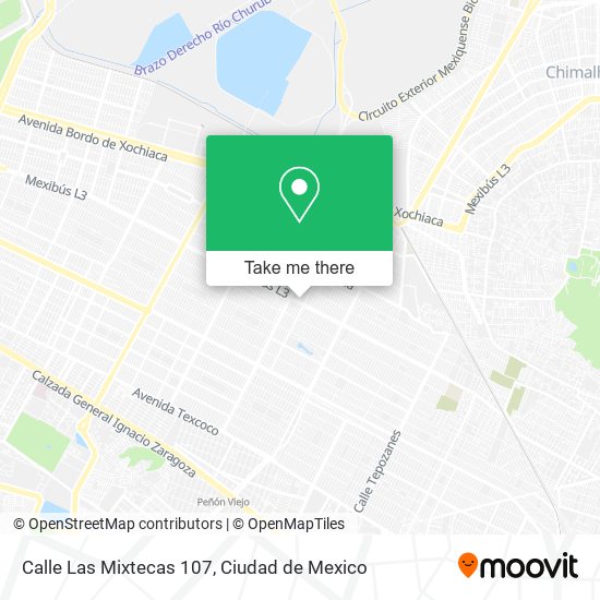 Calle Las Mixtecas 107 map