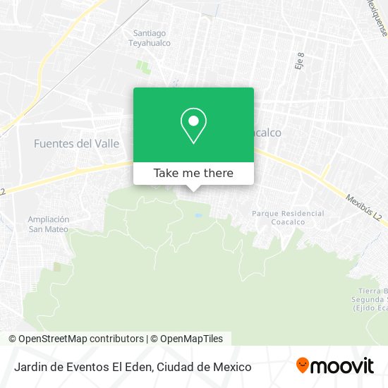 Jardin de Eventos El Eden map