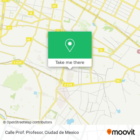 Mapa de Calle Prof. Profesor