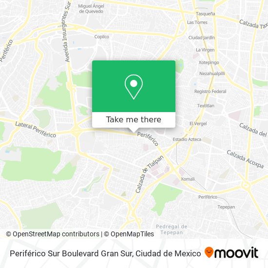 Mapa de Periférico Sur Boulevard Gran Sur