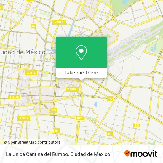 La Unica Cantina del Rumbo map