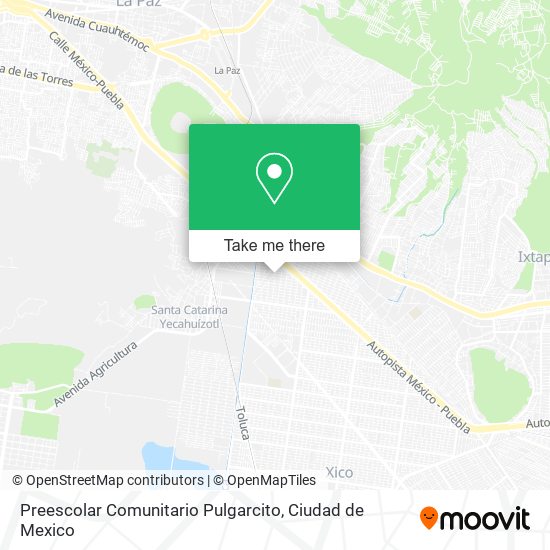Preescolar Comunitario Pulgarcito map