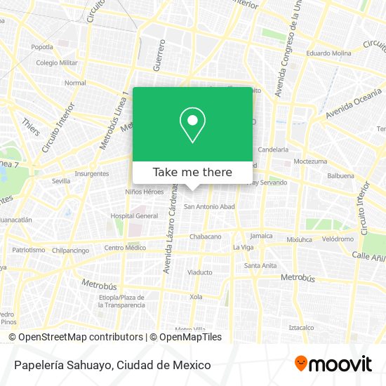 Papelería Sahuayo map