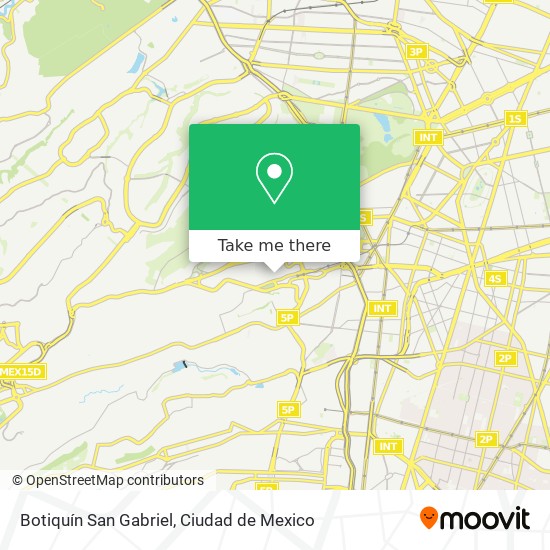 Botiquín San Gabriel map