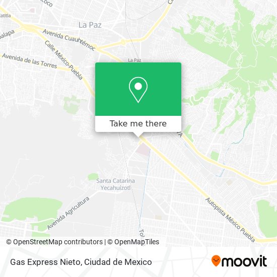 Gas Express Nieto map