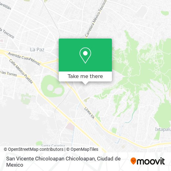 Mapa de San Vicente Chicoloapan Chicoloapan