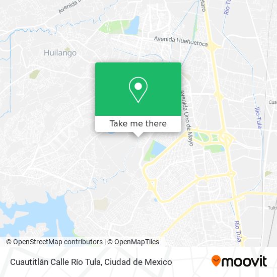 Mapa de Cuautitlán Calle Río Tula