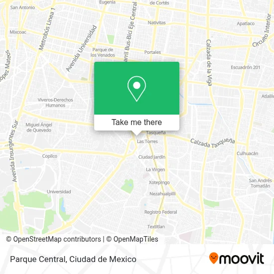Parque Central map