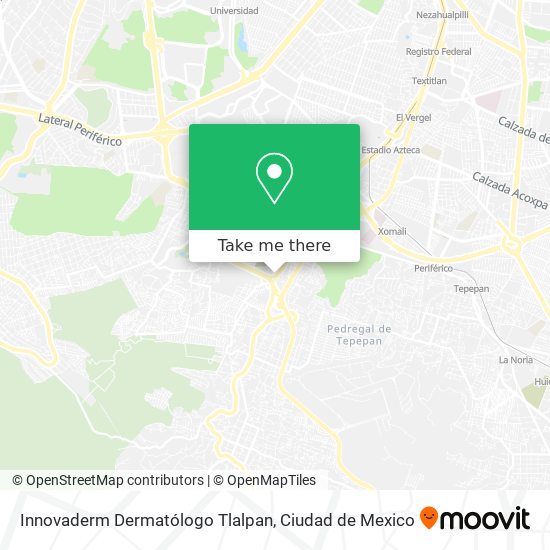 Innovaderm Dermatólogo Tlalpan map