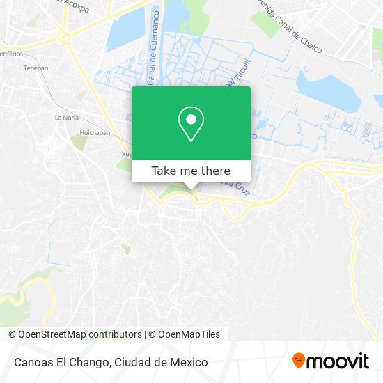 Canoas El Chango map