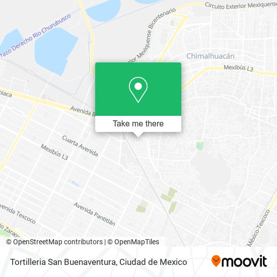 Tortilleria San Buenaventura map