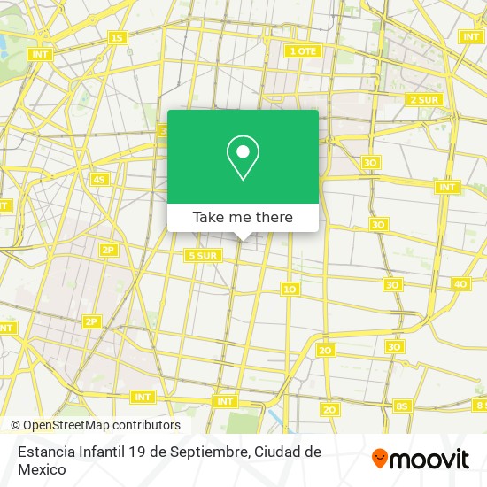 Mapa de Estancia Infantil 19 de Septiembre