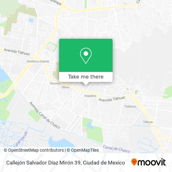Callejón Salvador Díaz Mirón 39 map