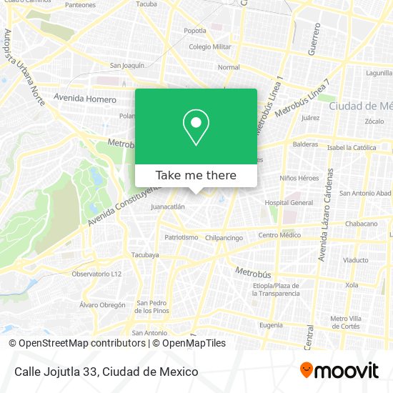 Mapa de Calle Jojutla 33