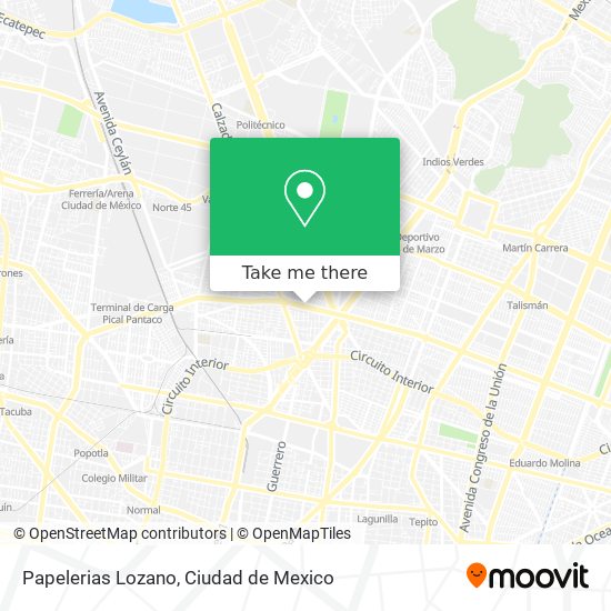 Papelerias Lozano map