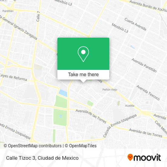 Calle Tizoc 3 map