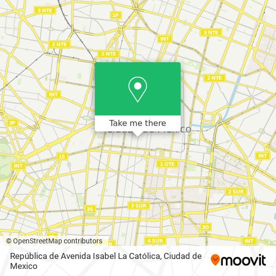 República de Avenida Isabel La Católica map