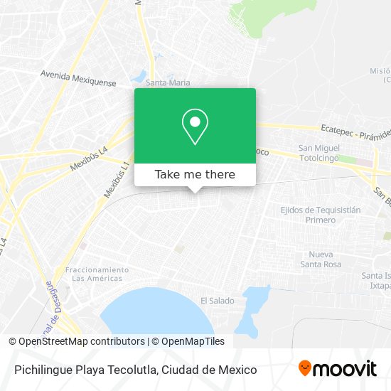 Pichilingue Playa Tecolutla map