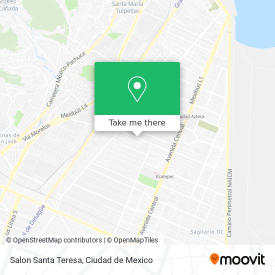 Salon Santa Teresa map