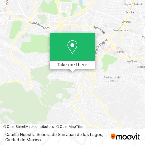 Capilla Nuestra Señora de San Juan de los Lagos map