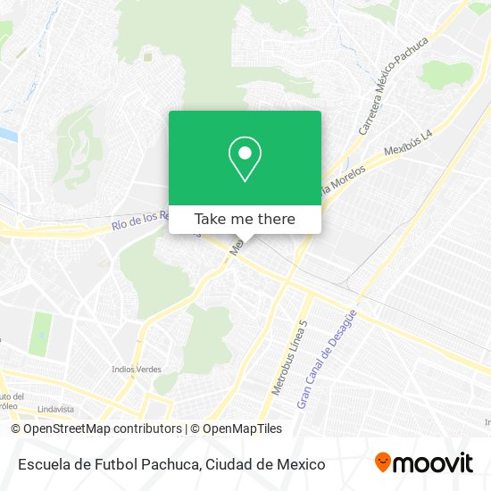 Mapa de Escuela de Futbol Pachuca