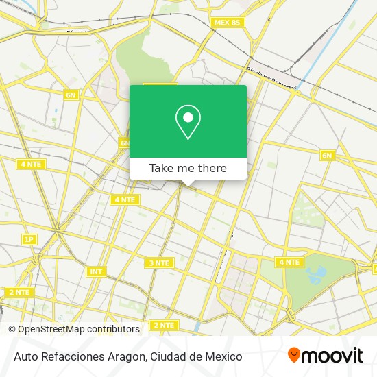 Auto Refacciones Aragon map
