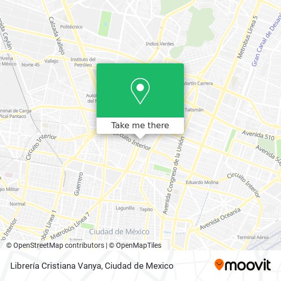 Librería Cristiana Vanya map