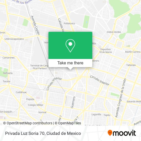Privada Luz Soria 70 map