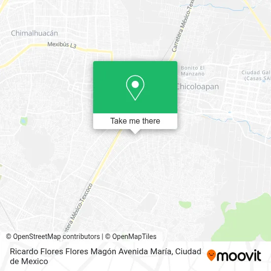 Ricardo Flores Flores Magón Avenida María map