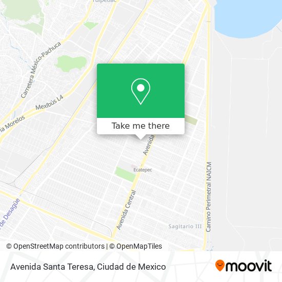 Avenida Santa Teresa map