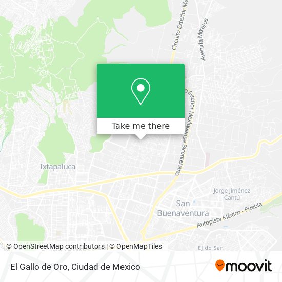 Mapa de El Gallo de Oro