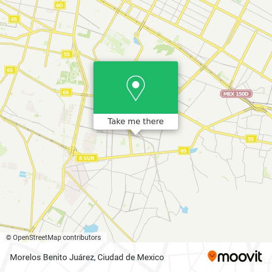 Morelos Benito Juárez map