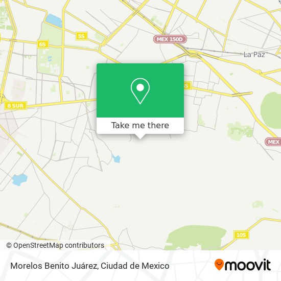 Morelos Benito Juárez map