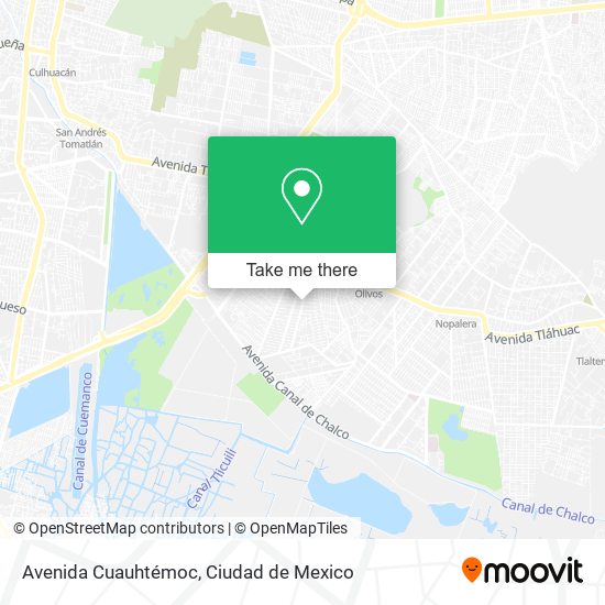 Avenida Cuauhtémoc map