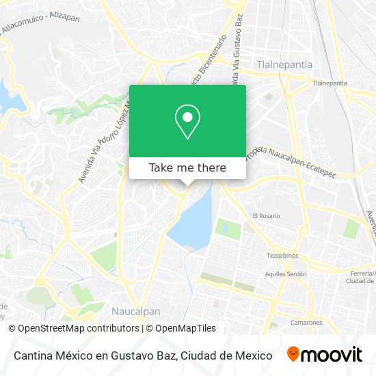 Cantina México en Gustavo Baz map