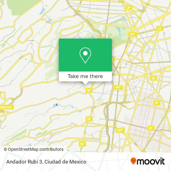 Andador Rubí 3 map