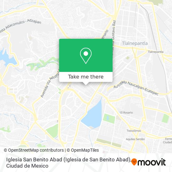 How to get to Iglesia San Benito Abad in Atizapán De Zaragoza by Bus or  Metro?