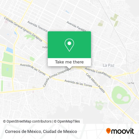 Correos de México map