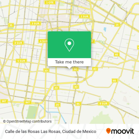 Calle de las Rosas Las Rosas map